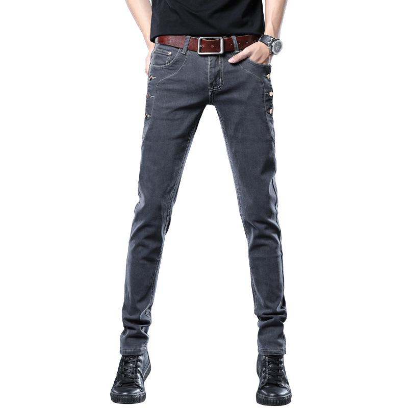 Jeans elásticos ajustados para hombre: Diseño Versátil de Alta Conversión para Adolescentes y Adultos