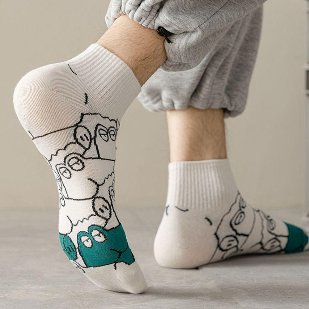 5Pairs Cotton Men Tube Socks Simple Sports Ankle Sock Casual Men's Mid-calf Socks  Female