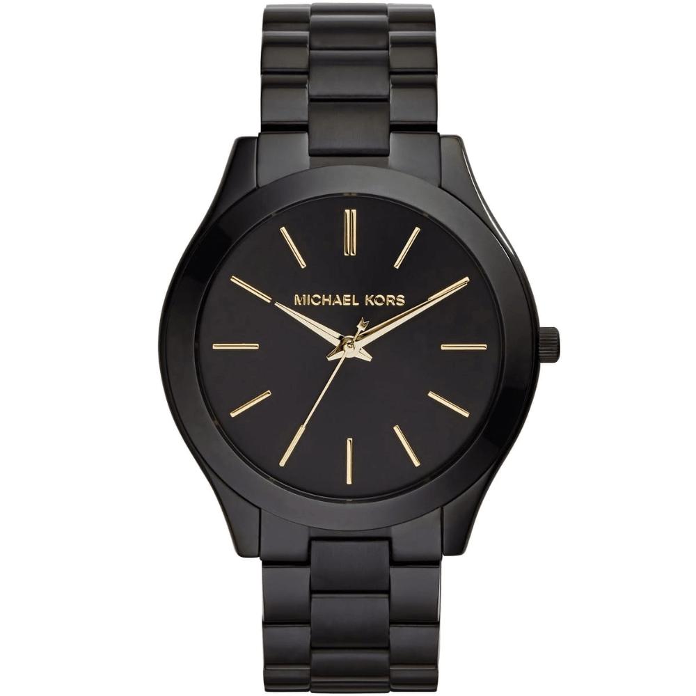 MICHAEL KORS Montre  Slim Runway MK3221 Bracelet en acier noir