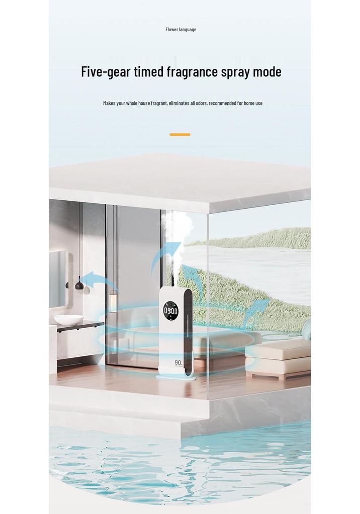 USB Rechargeable Wall-Mounted Automatic Aroma Diffuser and Deodorizer