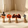 Halloween Pumpkin Bat Ghost Mini Straw Decor Food Grade Material for Home Halloween Party Table Decorations