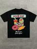 Kwik-E-Mart Snack Combo Cotton T Shirt "Thank You Come Again" Graphic Print Black Unisex Crew Neck Short Sleeve Men's T Shirts