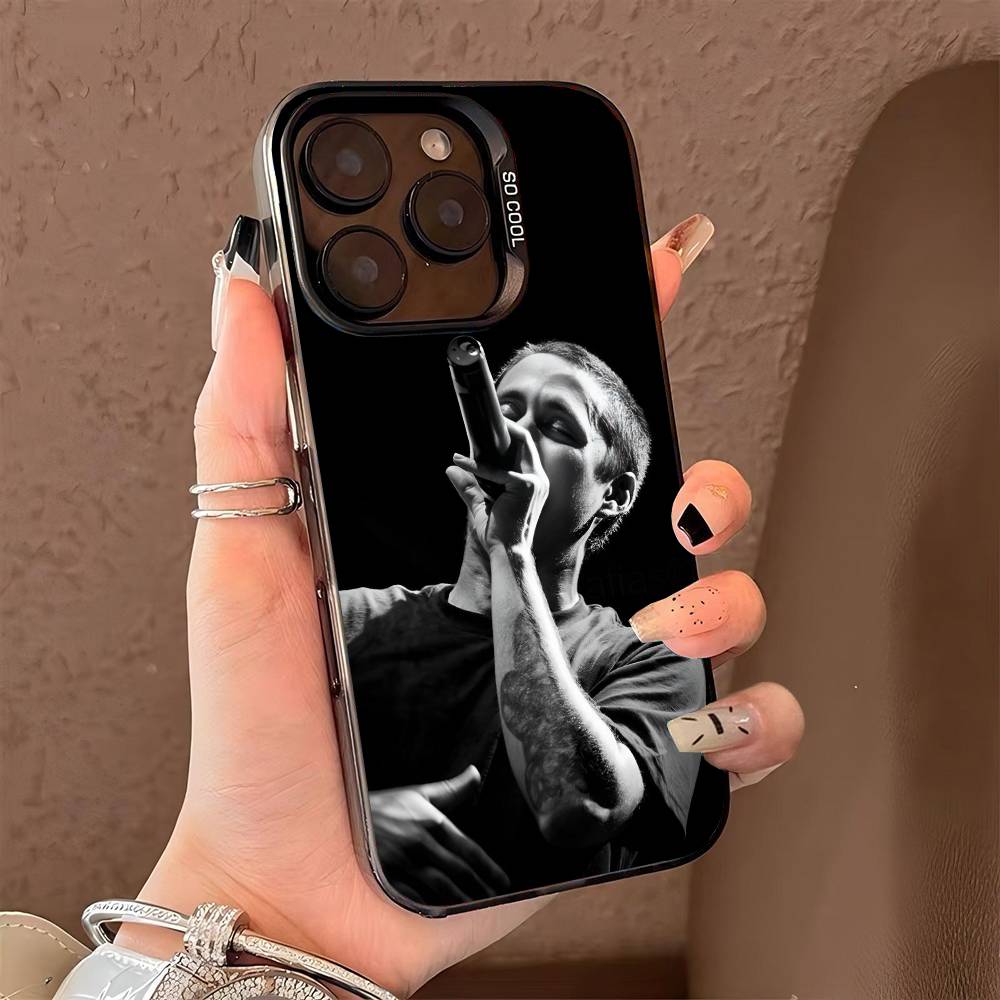 Singer c-Canserbero phone case for iPhone 17 17Air 16 15 14 13 12 11 Pro Max Plus Colorful Silver