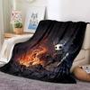 Hollow Knight Fashion Digital Printed Pattern Thin Blanket Flannel Blanket Portable Home Travel Office Lunch Break Blanket