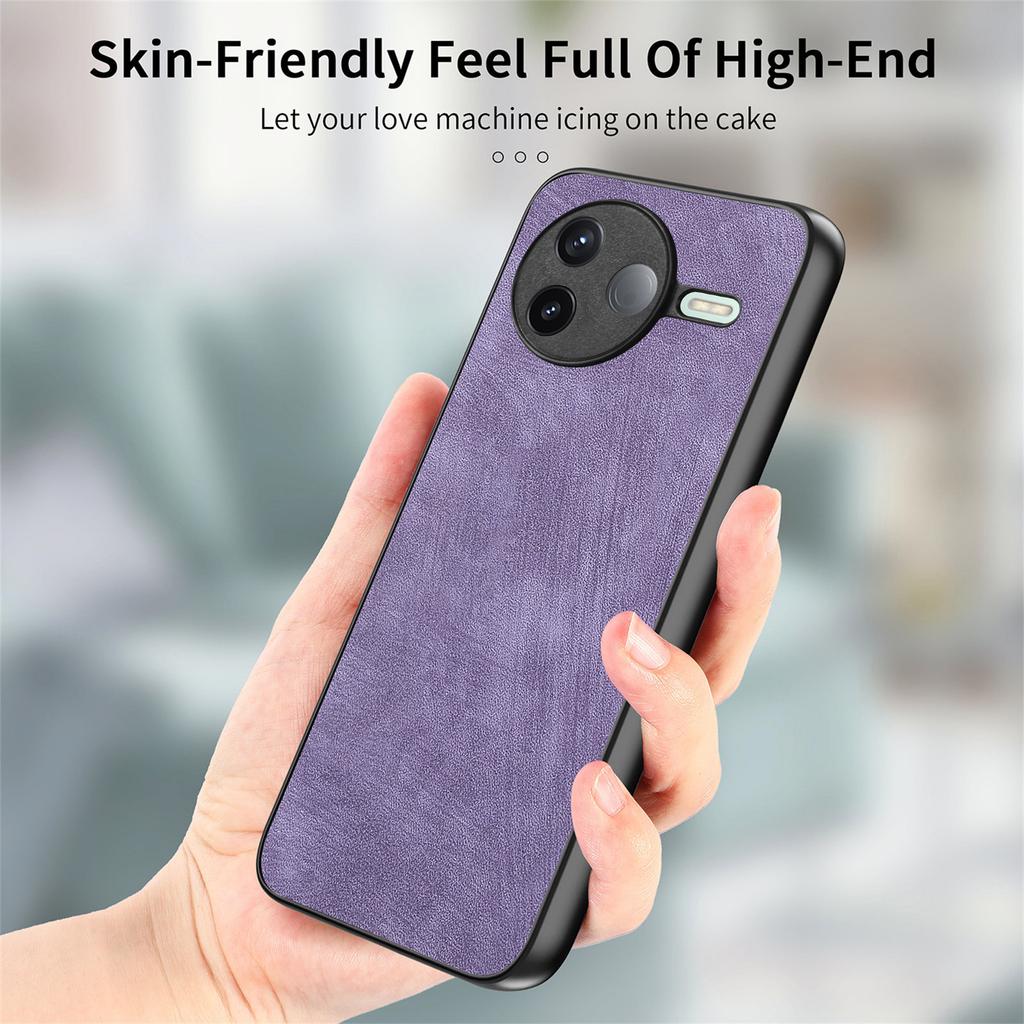 For Xiaomi Poco F7 Pro 5G/Xiaomi Redmi K80 5G Case Shockproof Slim Retro Leather Phone Back Cover