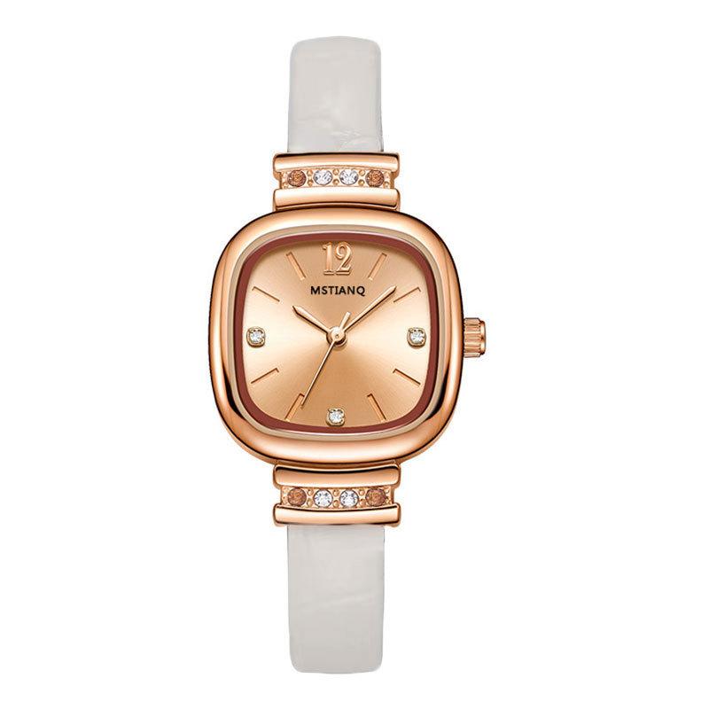 Cold Wind Small Sugar Cube Watch Temperament Advanced Sense Design Niche High Value Light Luxury Watch Women