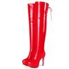 Fashion High Boots For Women Shoes Sexy Red Black Heels Winter Women's Over-the-knee Boots Platform Long Party Fetish Shoes Lady