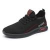 Men's Breathable Fly-knit Flat Shoes - Non-slip, Casual Sneakers for Spring & Autumn, Ideal for Middle-aged & Elderly