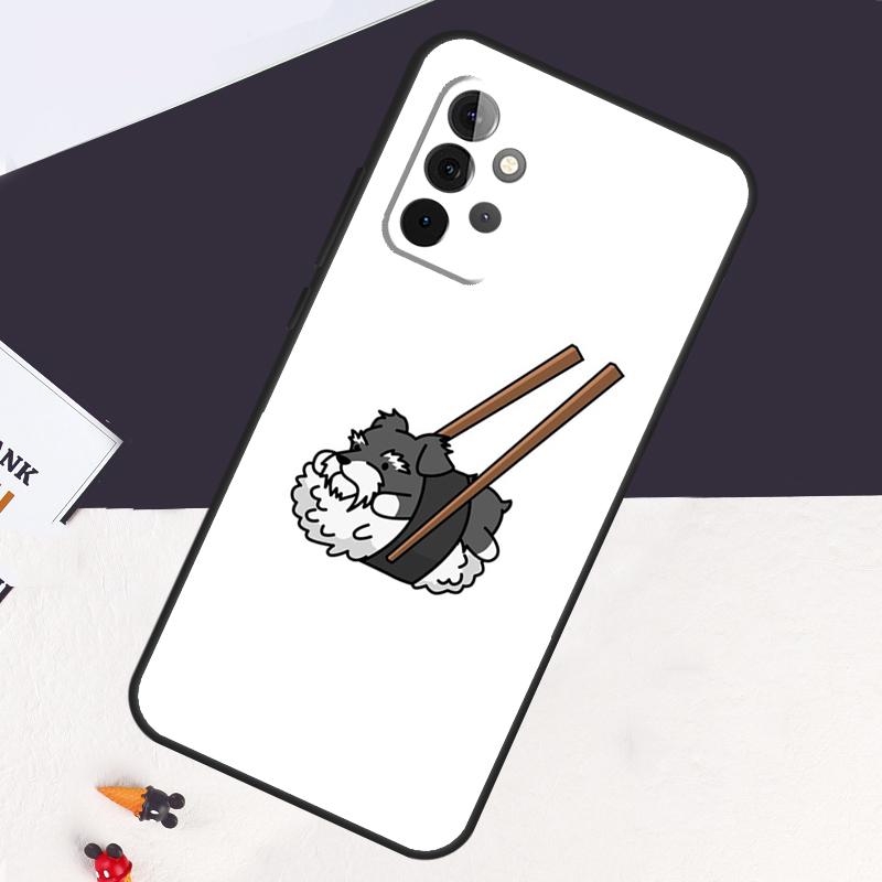 Schnauzer Puppy Dog Case For Samsung Galaxy A53 A15 A22 A52 A32 A54 A14 A16 A26 A36 A56 A55 A35 A05 A06 A33 A13