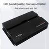 3800W 34*22*6CM 12V 4-Channel HIFI Car Amplifier Portable Car Audio System High Power Stereo Speaker