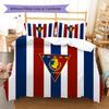 Juego de Ropa de Cama con Estampado Pogoń Szczecin Funda Nórdica Funda de Almohada Decoración del Hogar Regalo (1 * funda nórdica + 2 * fundas de almohada, sin núcleo)
