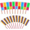 Colorful Artistic Gymnastics Ribbon with Rod Outdoor Sport Toy for Kids Dance & Performance Prop Ideal Gift for Children TMZ