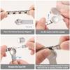 Versatile Italian Charm Pendant Sturdy Stainless Steel Link Craft Supplies Portable for Unique Bracelet Creation