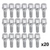 20x Car Wheel Bolts Lugs Nuts M12X1.5 17mm Hex For BMW 1 3 5 6 7 Series Z1 Z3 Z4 X1 X5 Mini E82 E88 E90 E92 E93 E39 E60 E65 E89
