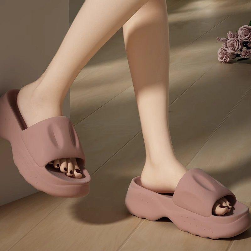 Dámské 6.0 Sandály s vysokou silnou podrážkou EVA - Letní pantofle pro nošení uvnitř i venku