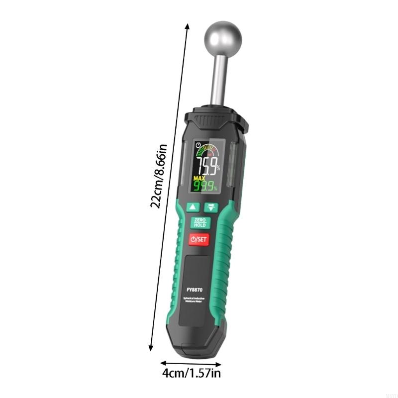 Digital Moisture Meter for Wood with Backlights LCD Damp Tester Dampness Meter for Wood Building Materials M4YD