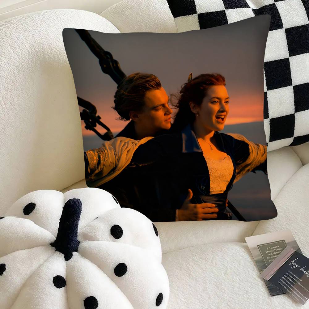 Movie Titanic Pillow Case Fashion Square Pillowcase Bedroom Sofa Room Ins Decoration Leisure