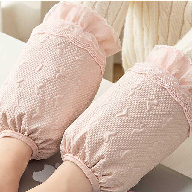 Women's White Lace Waterproof Sleeves - Anti-Fouling, Autumn/Winter Style