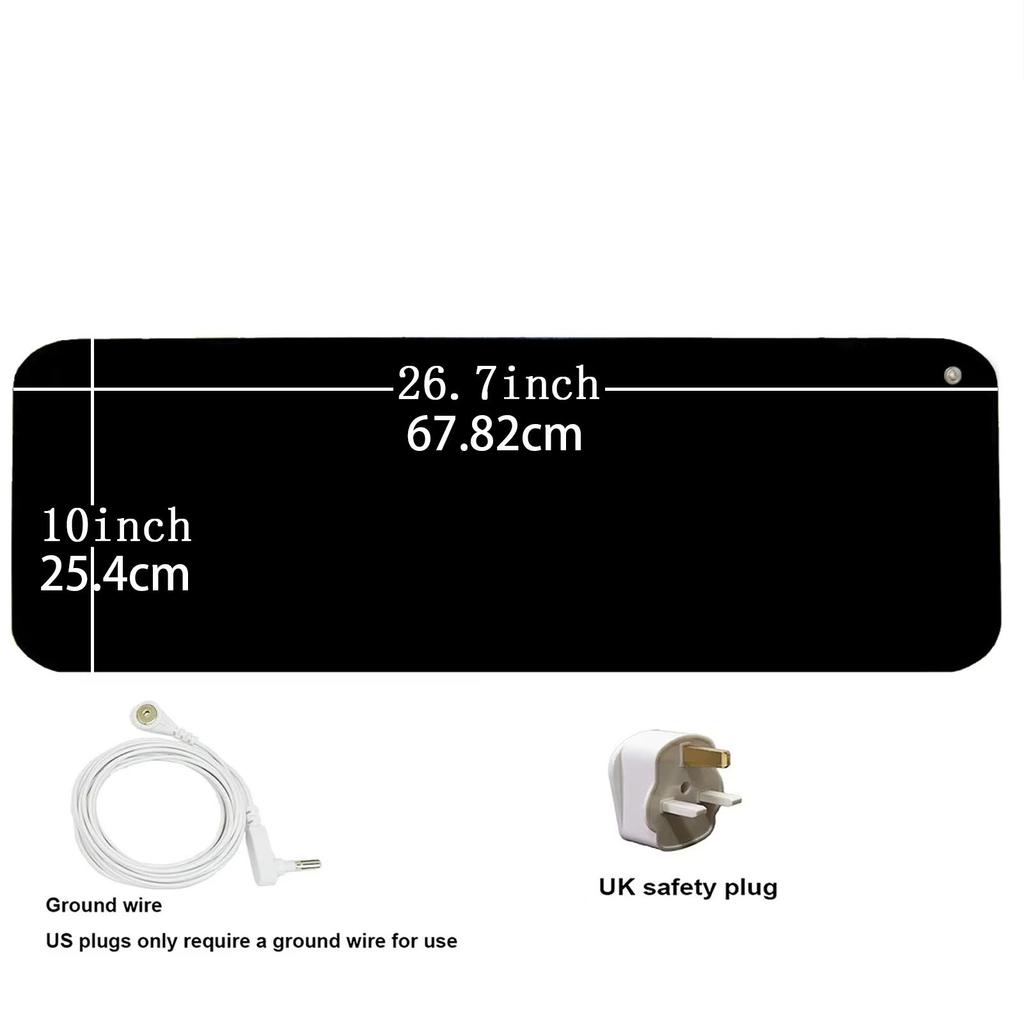 Grounding Mat Kit, desk mat, grounding foot mat, computer mouse pad can improve sleep, maintain body balance, blood circulation