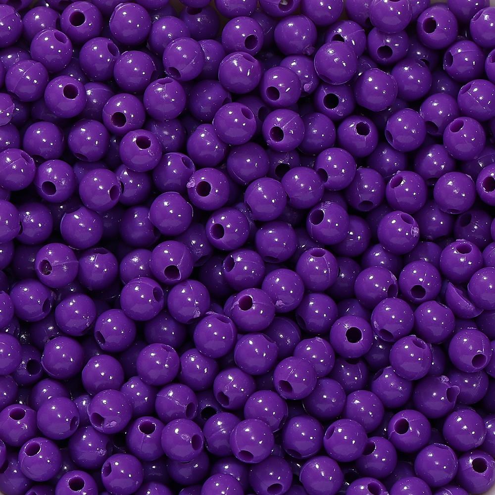 10g/lot 4mm Multicolor Acrylic Round Shape Loose Spacer Beads for Diy Handmade Necklace Earring Jewelry Making Accessories