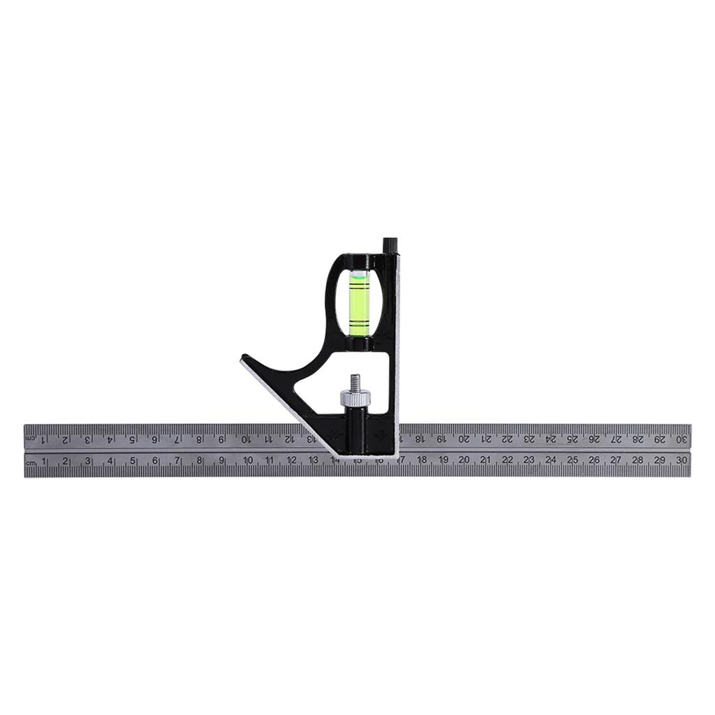 300mm Ruler Measuring Kit, Engineers Combination Set with Right Angle Ruler for Measuring, Marking, Layout