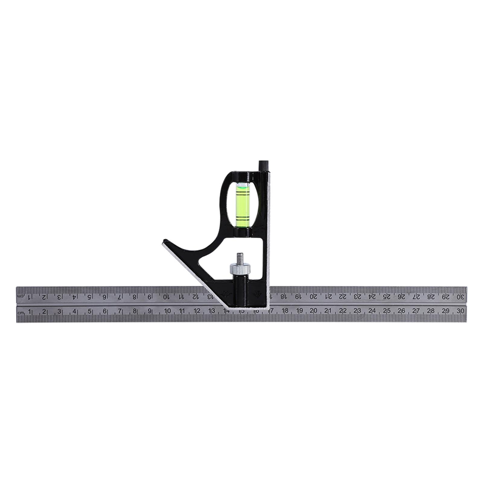 300mm 12 Adjustable Engineers Combination Square Set Kit Right Angle Ruler GD