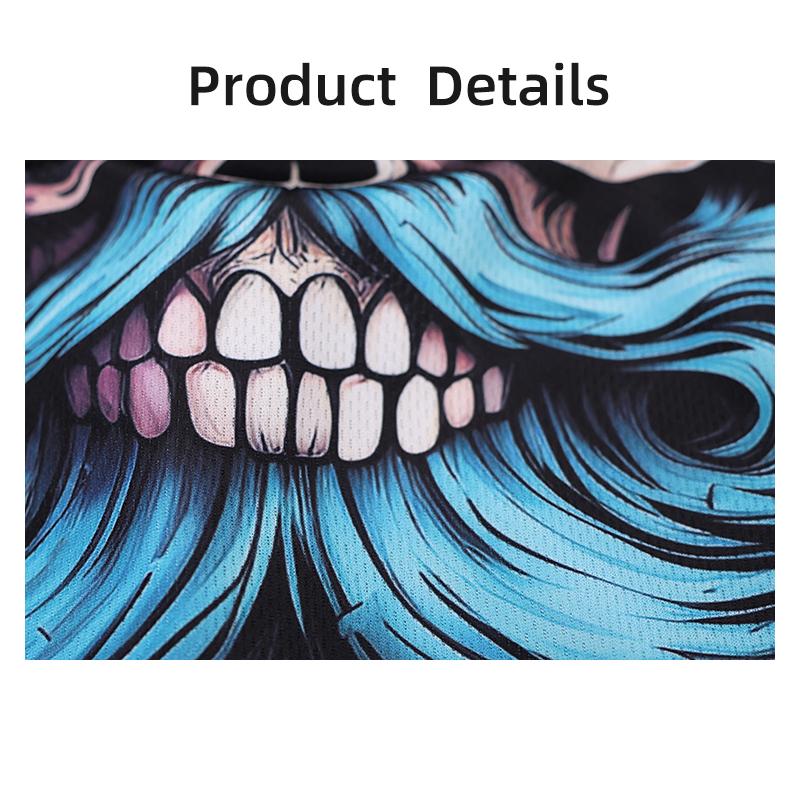 Neue modische Sturmhaube mit Bart und Totenkopf, Skimaske, Motorrad-Vollmaske, taktische Kapuze, Kopfbedeckung, Maske für Radfahren, Jagd, Angeln