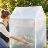Mesh PVC Cover Greenhouse Warmth Retaining Tubulars Frame Zippered Access for Balcony,