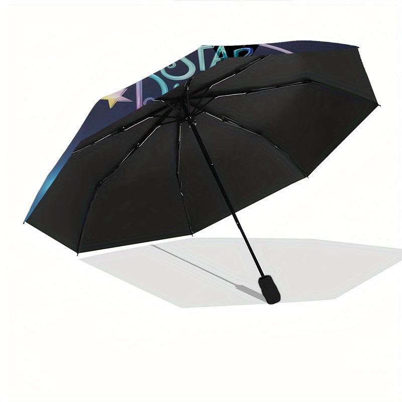 Star Darlings, Animation Automatic Opening and Closing Umbrella, Compact Travel Umbrella, Lightweight and Portable, Suitable for Beach Commu