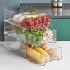 Stackable Food Drawer Organizer Large Capacity Cosmetic Display Case  Fruit