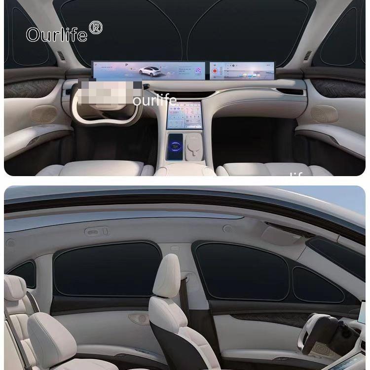 For IM Motors LS6 MG IM6 2026 2025Car Black Sunshade Side Window Privacy Curtains Front Rear Sunscreen Heat Insulation Sunshield