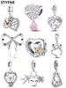 Charms Plata Love Bow Children'S Shoes Beads Charm Copper Plated Fit Copperoriginal Bracelet For Jewelry Making Diy Charm