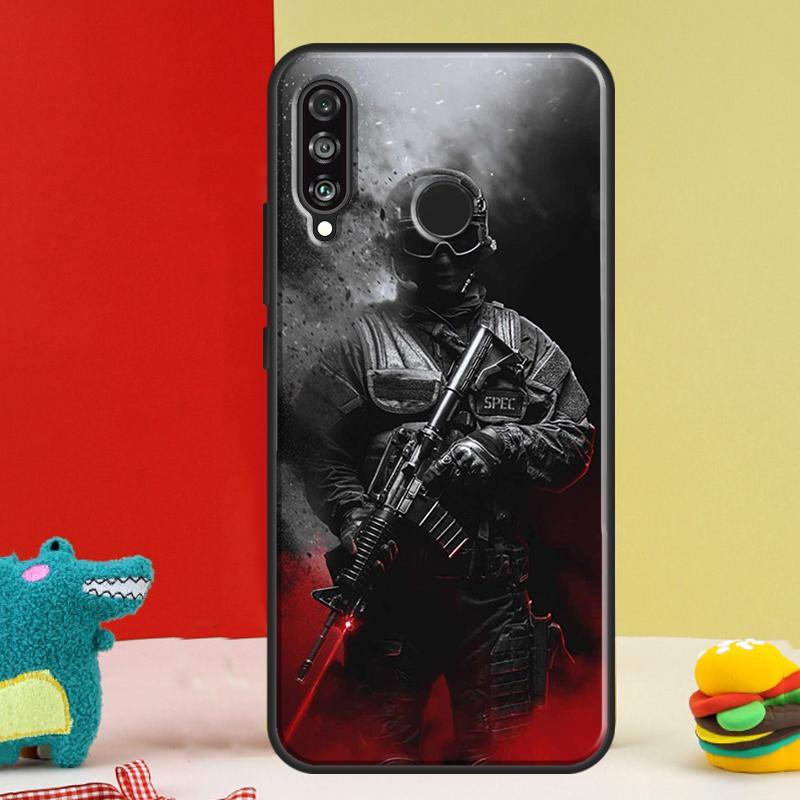Tactical Swat Gear Pattern For Huawei Nova 9 10 SE 12i 12s 11i 5T Y91 Y90 Y60 Y70 Y72 Y61 P60 Pro P20 P30 P40 Lite Case