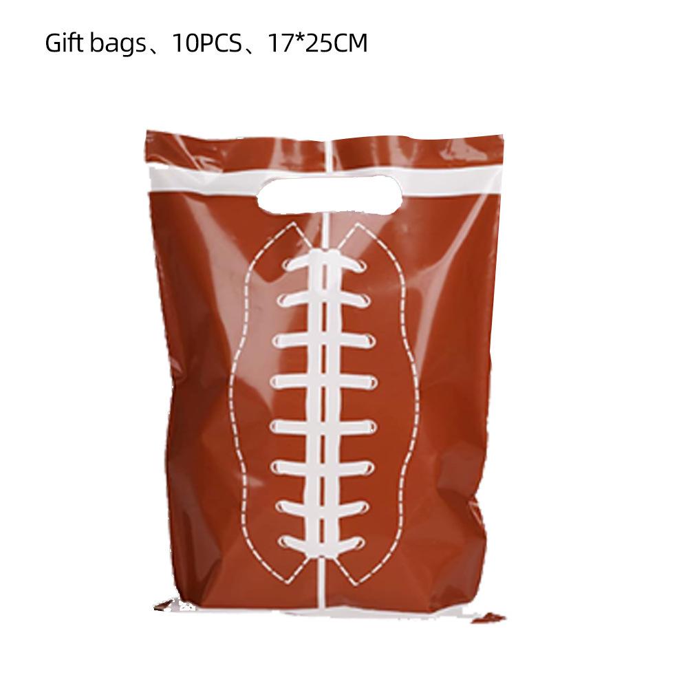 Rugby Party Theme Birthday Tablecloth Set - Disposable Decoration