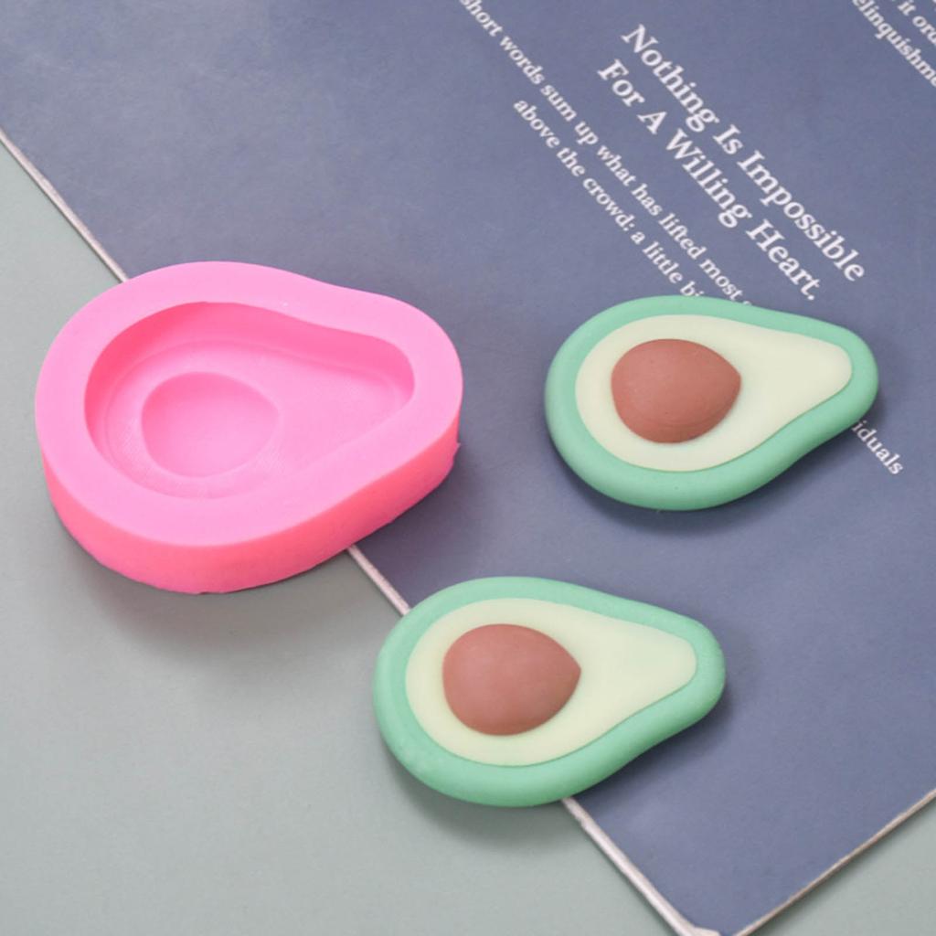 Stereo Avocado Ornament Crafts Silicone Mold Epoxy Jewelry Mold Resin Casting Pendant Mold Suitable for Diy Crafts