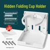 Black & White Adjustable Folding Cup Holder for RV, Boat, or Car