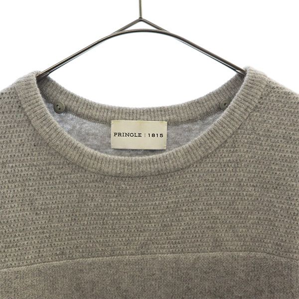 PRINGLE 1815 Wool Blend Long Sleeve Knit One Piece 10 Gray Sanyo Shokai Women Used