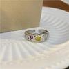 Sparkling Inlaid Zircon Ring Fashion Jewelry Promise Engagement Ring for Women