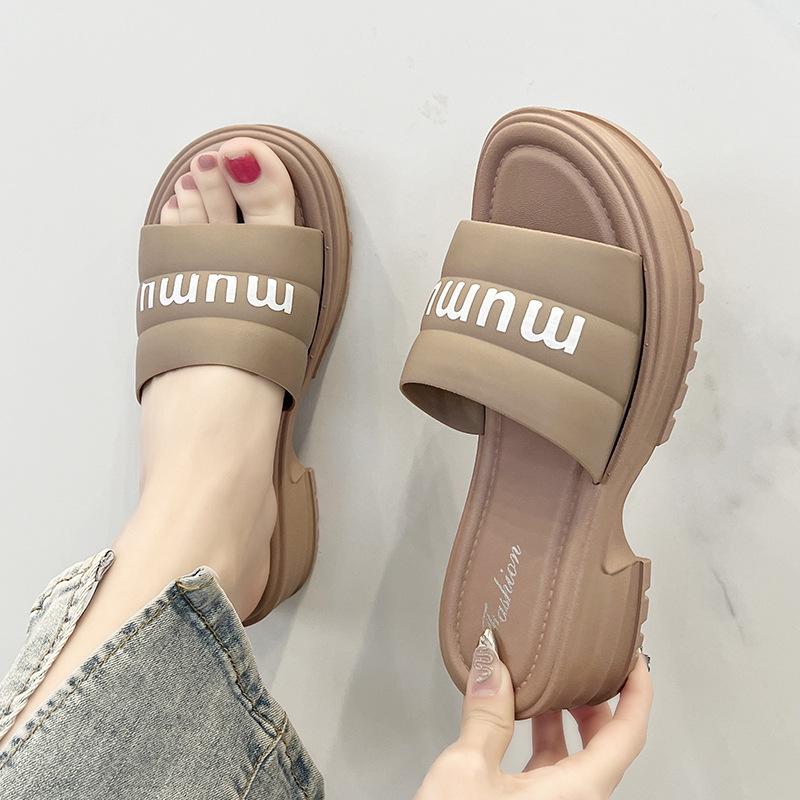 Damen Sommer Sandalen mit mittlerem Absatz für den Strand - Höhenverstärkend, Dicke Sohle, Vielseitige Outdoor-Bekleidung