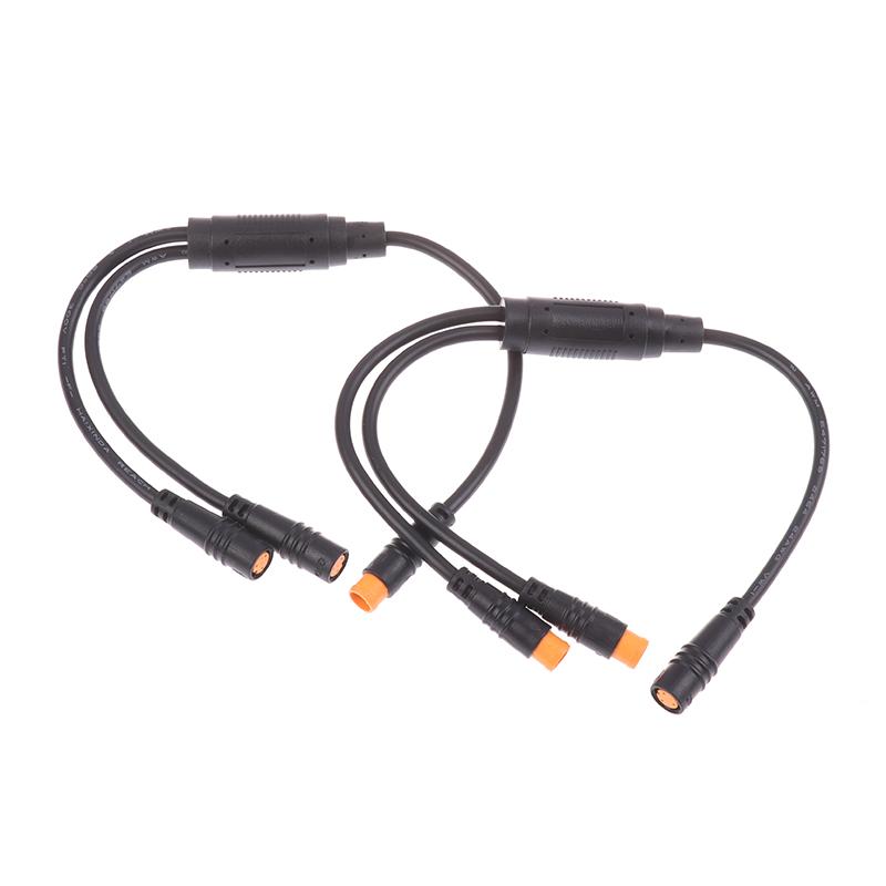 E-Bike Signal Sensor Waterproof Y-Splitter 1T2 3 Pin Connector Cables Sensor For Bafang Electric Scooter Bicycle Cord Parts
