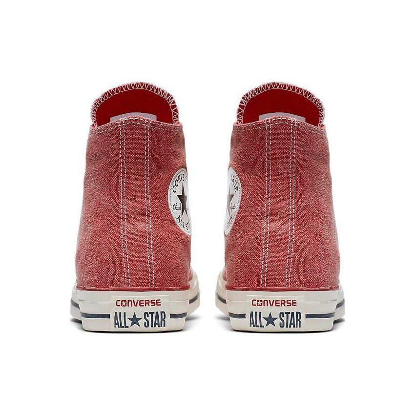 Converse Chuck Taylor All Star Stone Wash High Top Casual Comfortable Canvas Shoes Women Sneakers Red 159538C