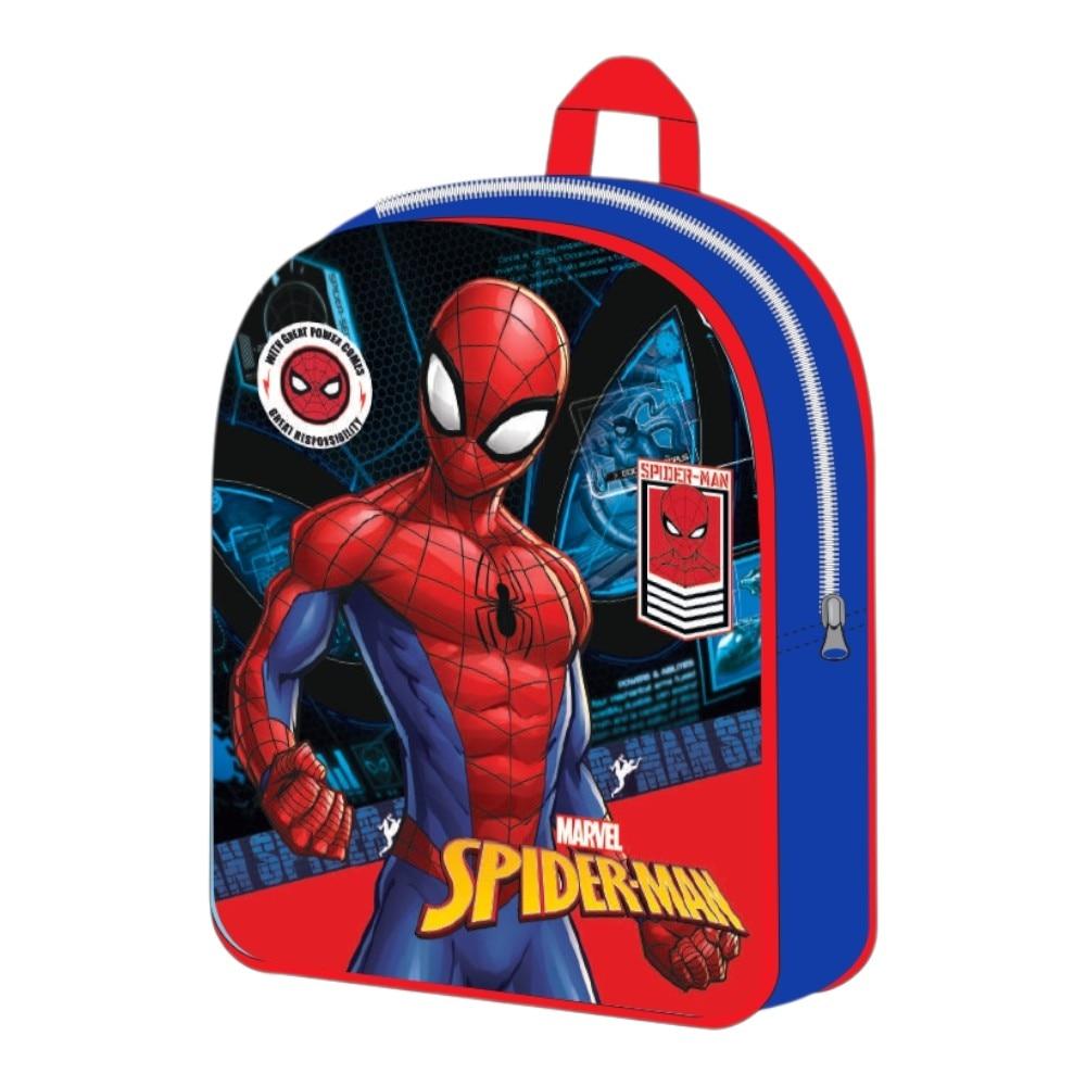 Kindergarten Rucksack 30x26x10cm Verstellbare Gepolsterte Schultergurte Mehrfarbig Spiderman Kinder Schultasche