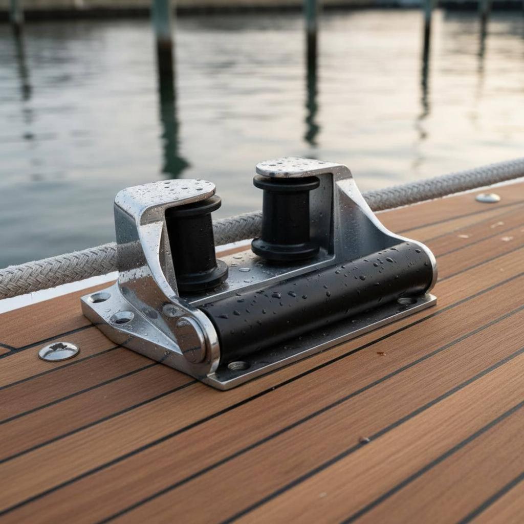 Anchor Roller Fairlead Polished Finish Marine Hardware Long-Lasting for Yacht