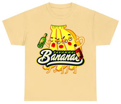 LUSTIGES Savannah Bananas gelbes T-Shirt kurzärmlig Alle Größen JJ4317