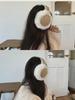 Maillard Brown Plush Earmuffs - Cute, Warm Ear Protection for Winter Cycling