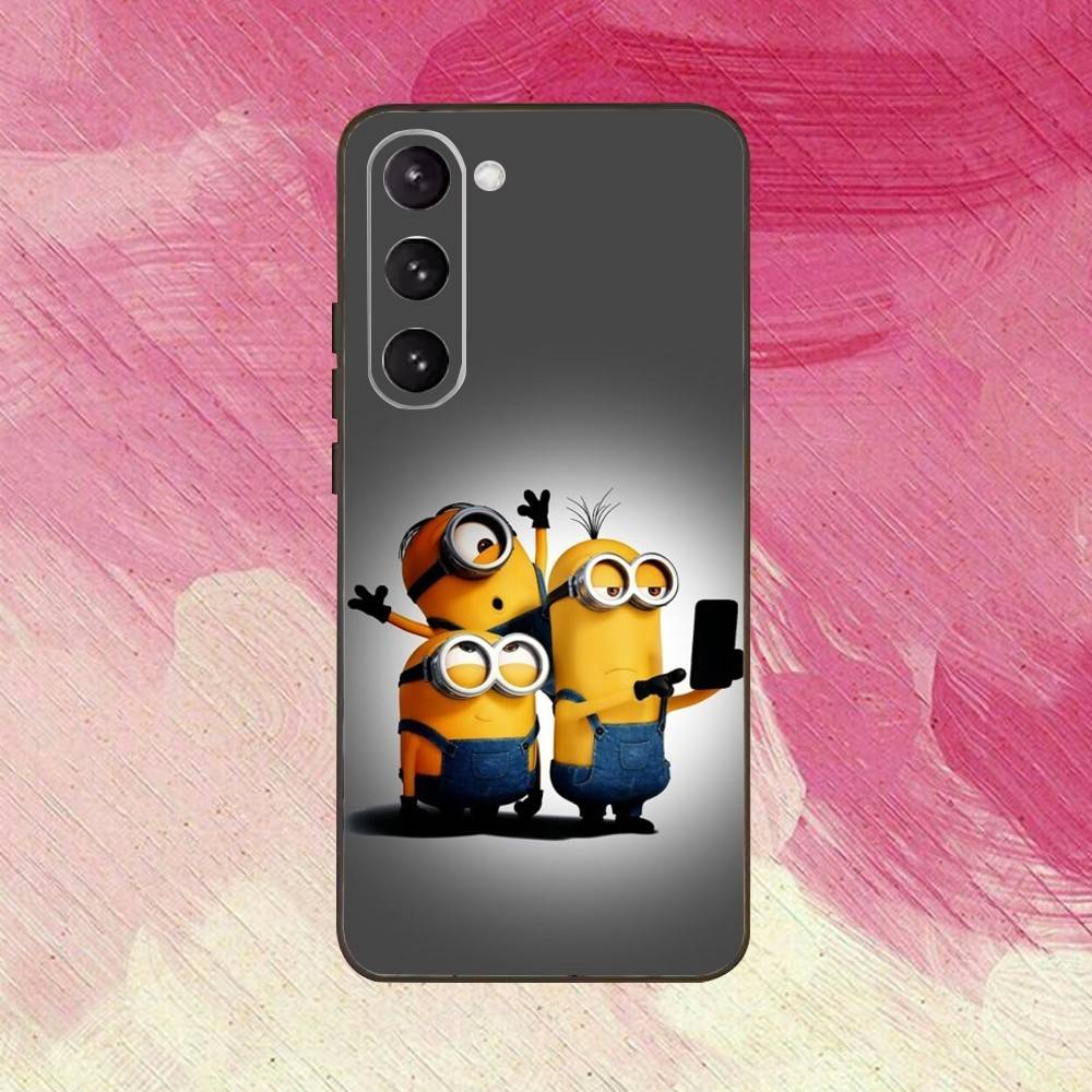 CUSTODIA CARINA L-Little M-Minions-es Nera in Silicone Morbido Per Samsung Galaxy A73,A72,A71,A70,A53,A52,A51