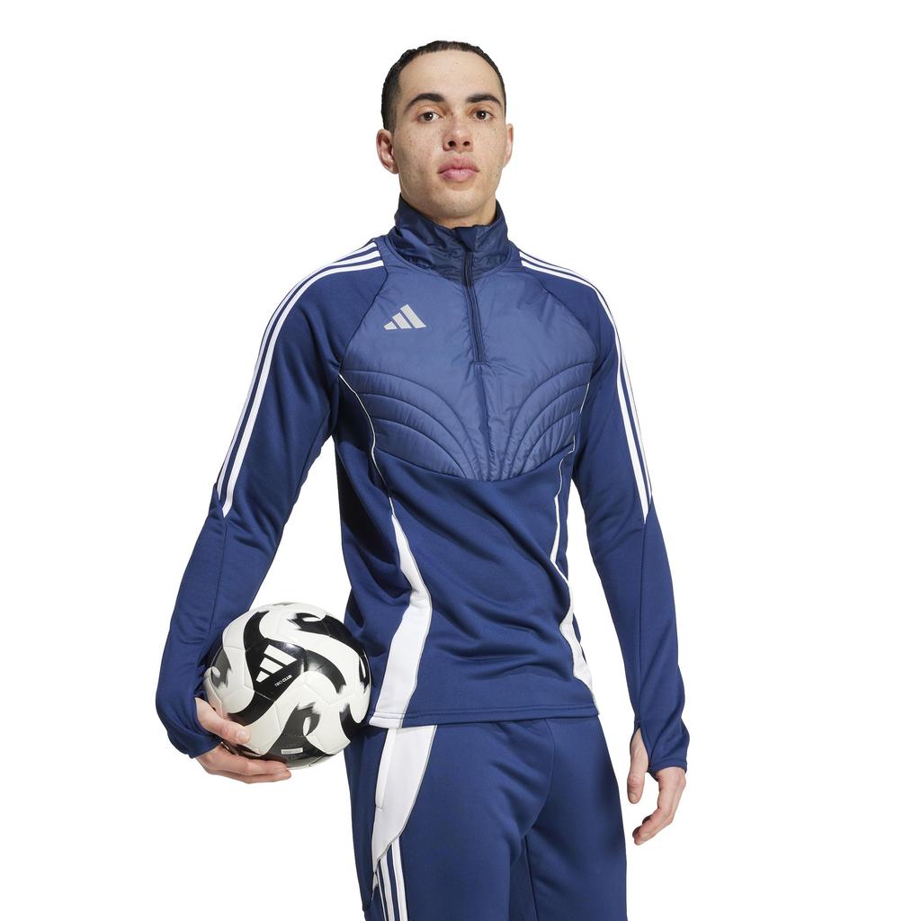 Adidas Tiro 24 Vinterfodrad Tröja Topp JTQ63 Dragkedja Vardaglig Lagblå Jacka, Livsstil, Herr, Blå/Vit (IY0127)