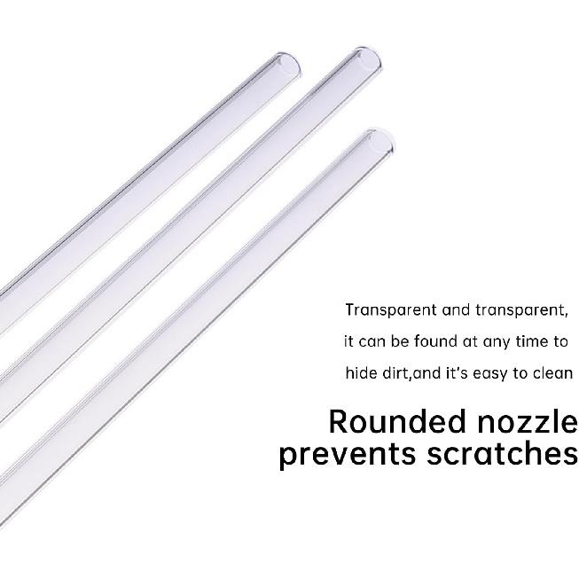 Replacement Straw Compatible with Reduce 50 oz 40 oz Tumbler, 5 Pack Reble Straw with Cleaning Brush, Plastic, Clear