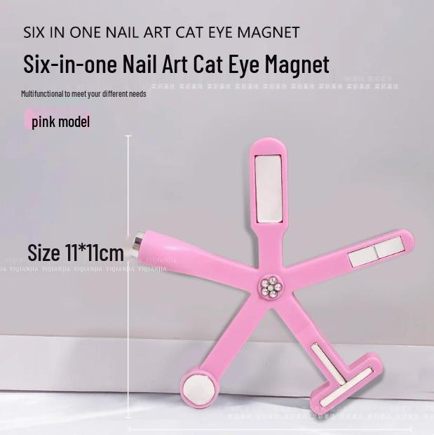 Magnete Triplo Occhio di Gatto: Strumento Magnetico per Unghie Cilindrico, Forte e Grande
