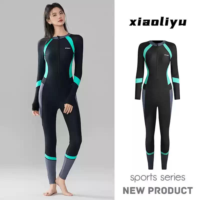 Women's Long Sleeve Full-Body Quick-Dry Sun Protection Diving & Surfing Suit